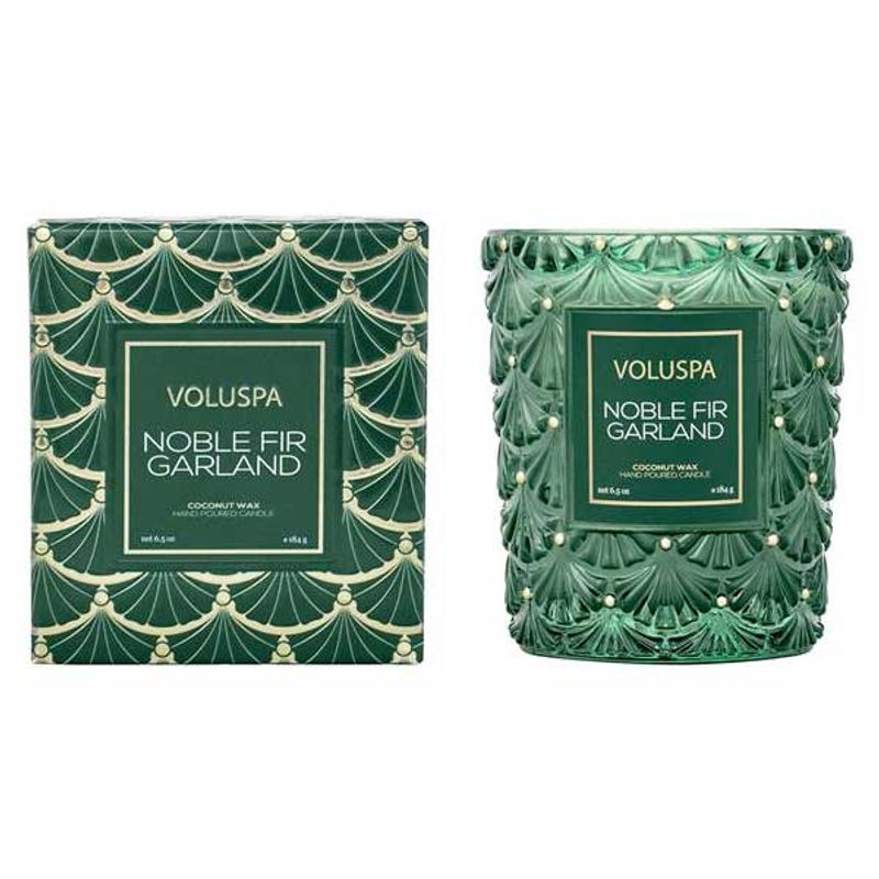 NOBLE FIR GARLAND BOXED CANDLE