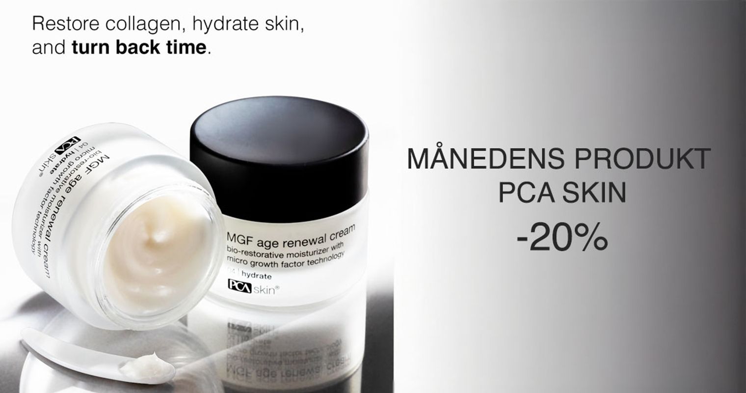 mgf, tilbud, pca skin